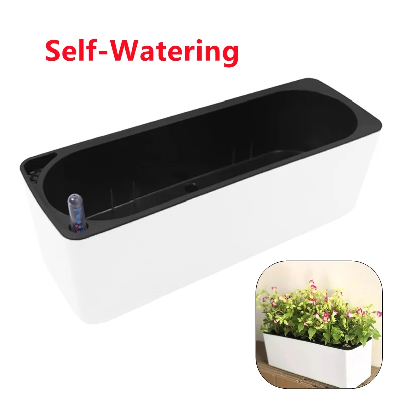 Rectangula Lazy Flower Pot Pot - Automatic Plant Waterer review and price